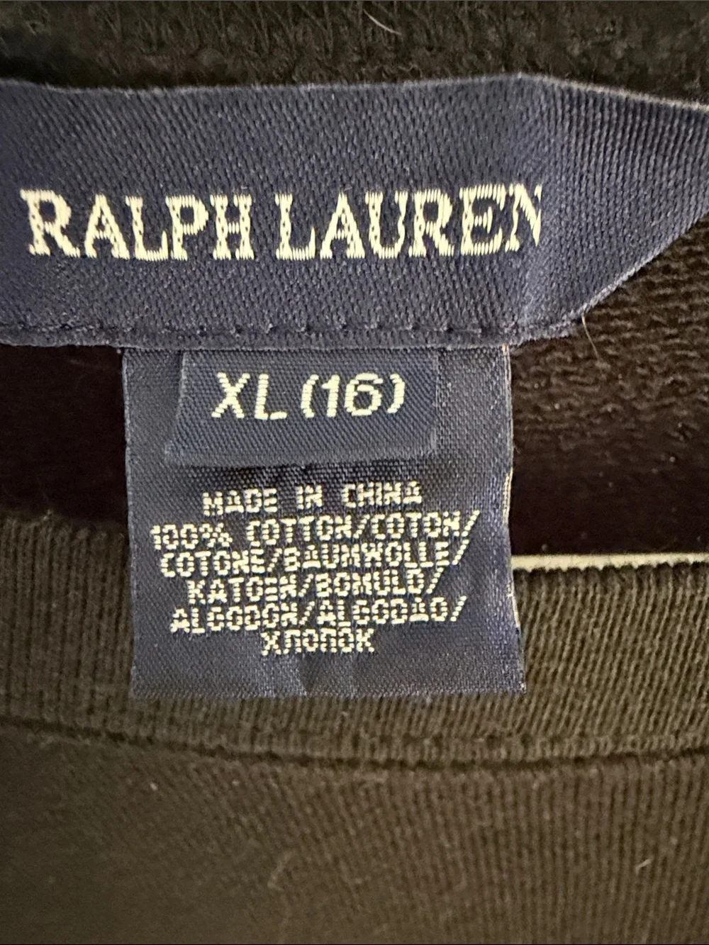 Ralph Lauren Black Kids Sweatshirt with Nautical Sailboat Graphic
